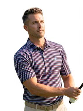 Donald Ross Performance Polo Shirt Logo Golf Comfort Size M